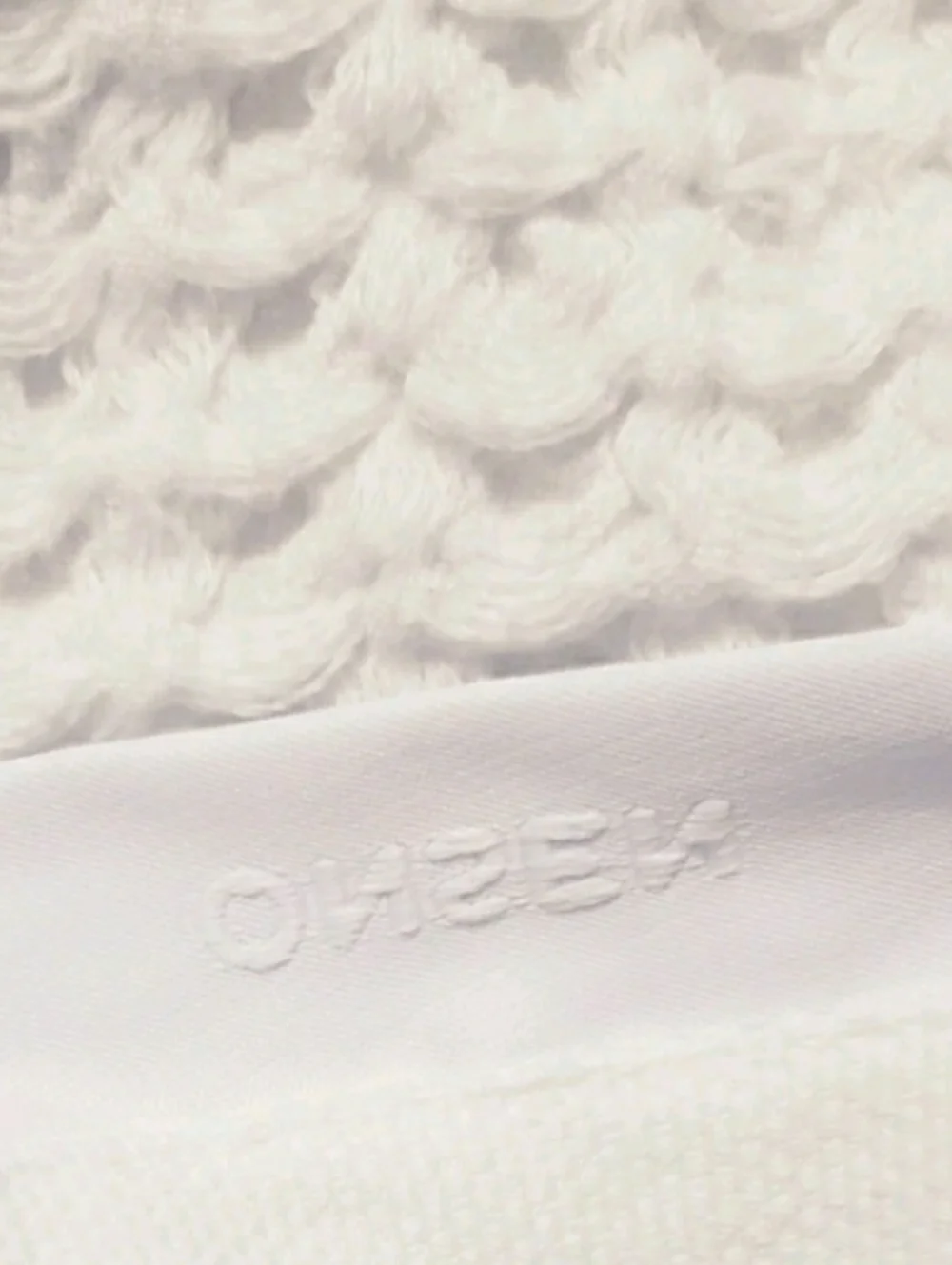 ONSEN Set Of 2 Bath Towels Waffle Supima Cotton Oat Color
